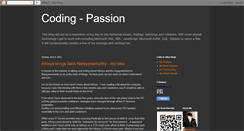 Desktop Screenshot of coding-passion.blogspot.com