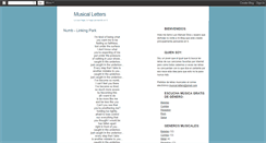 Desktop Screenshot of musical-letters.blogspot.com