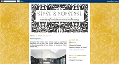 Desktop Screenshot of marilynsenseandnonsense.blogspot.com