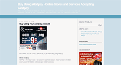 Desktop Screenshot of buy-using-alertpay.blogspot.com