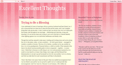 Desktop Screenshot of excellentthoughts.blogspot.com