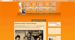 Desktop Screenshot of chefdeprimeira.blogspot.com