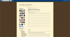 Desktop Screenshot of laesposavirtuosa.blogspot.com