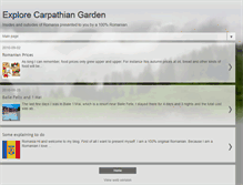Tablet Screenshot of explore-carpathian-garden.blogspot.com