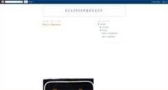 Desktop Screenshot of eclipseproyect.blogspot.com