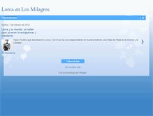 Tablet Screenshot of lorcaenlosmilagros.blogspot.com