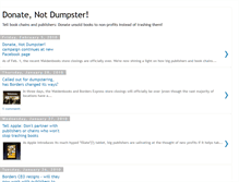 Tablet Screenshot of donatenotdumpster.blogspot.com