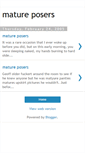 Mobile Screenshot of mature-posers.blogspot.com