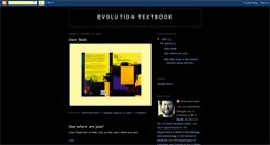 Desktop Screenshot of evolution-textbook.blogspot.com