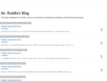 Tablet Screenshot of mrruddle.blogspot.com
