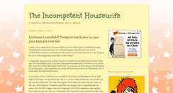 Desktop Screenshot of incompetenthousewife.blogspot.com