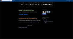 Desktop Screenshot of igrejarenovadadepederneiras.blogspot.com