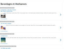 Tablet Screenshot of bavardages-et-medisances.blogspot.com
