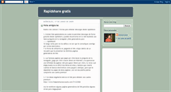 Desktop Screenshot of cuentagratisenrapidshare.blogspot.com