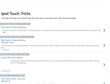 Tablet Screenshot of ipodtouchtricks.blogspot.com