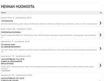 Tablet Screenshot of hennanhuomioita.blogspot.com