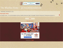 Tablet Screenshot of muslim-home.blogspot.com