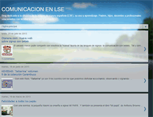 Tablet Screenshot of comunicacionenlse.blogspot.com