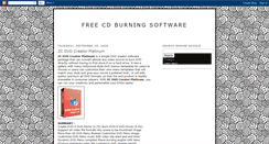 Desktop Screenshot of freecdburningsoftware2008.blogspot.com