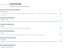 Tablet Screenshot of entresiestas.blogspot.com