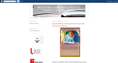 Desktop Screenshot of milduralibrary.blogspot.com