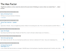 Tablet Screenshot of maximumthinktank.blogspot.com