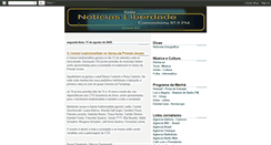 Desktop Screenshot of noticiasliberdade.blogspot.com