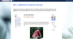 Desktop Screenshot of mrslaportescreativecorner.blogspot.com