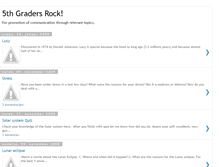 Tablet Screenshot of 5thgraders-rock.blogspot.com