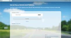 Desktop Screenshot of nigeriajobwebsportal.blogspot.com