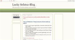 Desktop Screenshot of luckysefatsa.blogspot.com