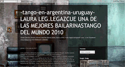 Desktop Screenshot of clases-tango-argentina-uruguay.blogspot.com