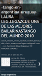 Mobile Screenshot of clases-tango-argentina-uruguay.blogspot.com