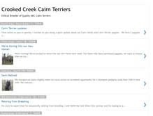 Tablet Screenshot of crookedcreekcairnterriers.blogspot.com