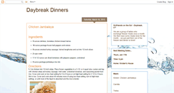 Desktop Screenshot of daybreakdinners.blogspot.com