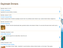 Tablet Screenshot of daybreakdinners.blogspot.com