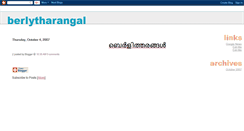 Desktop Screenshot of berlytharangal.blogspot.com