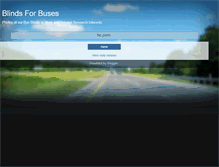Tablet Screenshot of blindsforbuses.blogspot.com