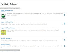Tablet Screenshot of espaciogameplay.blogspot.com