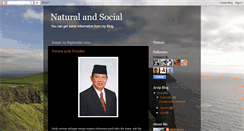 Desktop Screenshot of naturalandsocial.blogspot.com