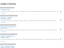 Tablet Screenshot of coderscentral.blogspot.com