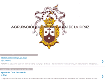 Tablet Screenshot of agrupacioncoralsanjuandelacruz.blogspot.com