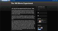 Desktop Screenshot of 365movieexperiment.blogspot.com