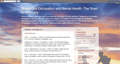 Desktop Screenshot of meaningfuloccupationandmentalhealth.blogspot.com