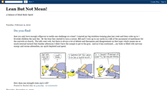 Desktop Screenshot of leanbutnotmean.blogspot.com