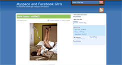 Desktop Screenshot of myspaceandfacebookgirls.blogspot.com