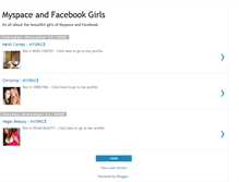 Tablet Screenshot of myspaceandfacebookgirls.blogspot.com