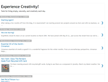 Tablet Screenshot of experiencecreativity.blogspot.com