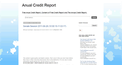 Desktop Screenshot of anualcreditreport2012.blogspot.com