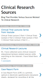 Mobile Screenshot of clinicalresearchsources.blogspot.com
